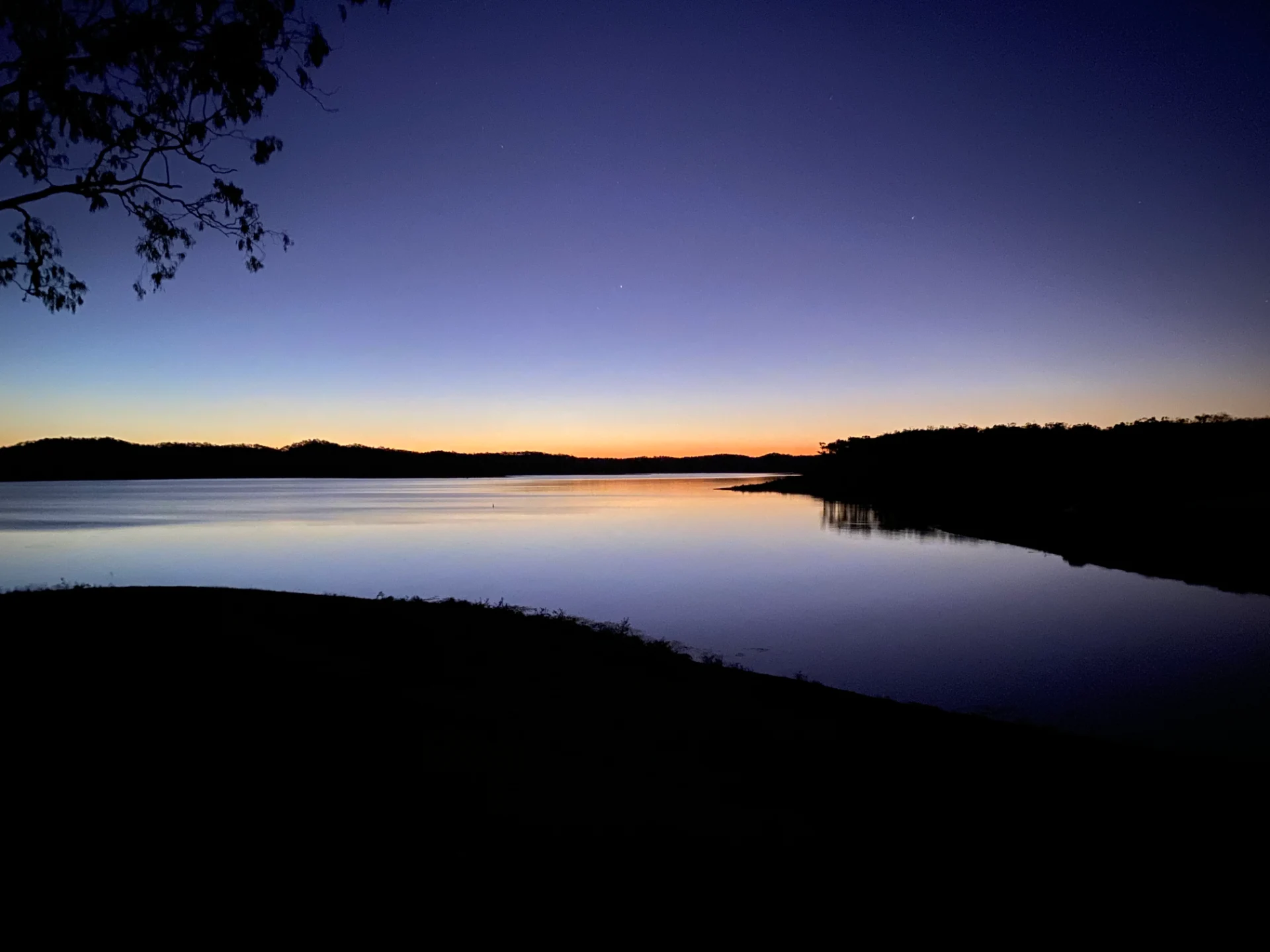 Sunset over Awoonga Dam